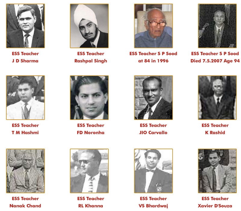 ESS Deceased Alumni, Teachers and Headmasters